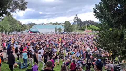 Tauranga, New Zealand: Vaccine Passport/Lockdown protests Oct 30, 2021