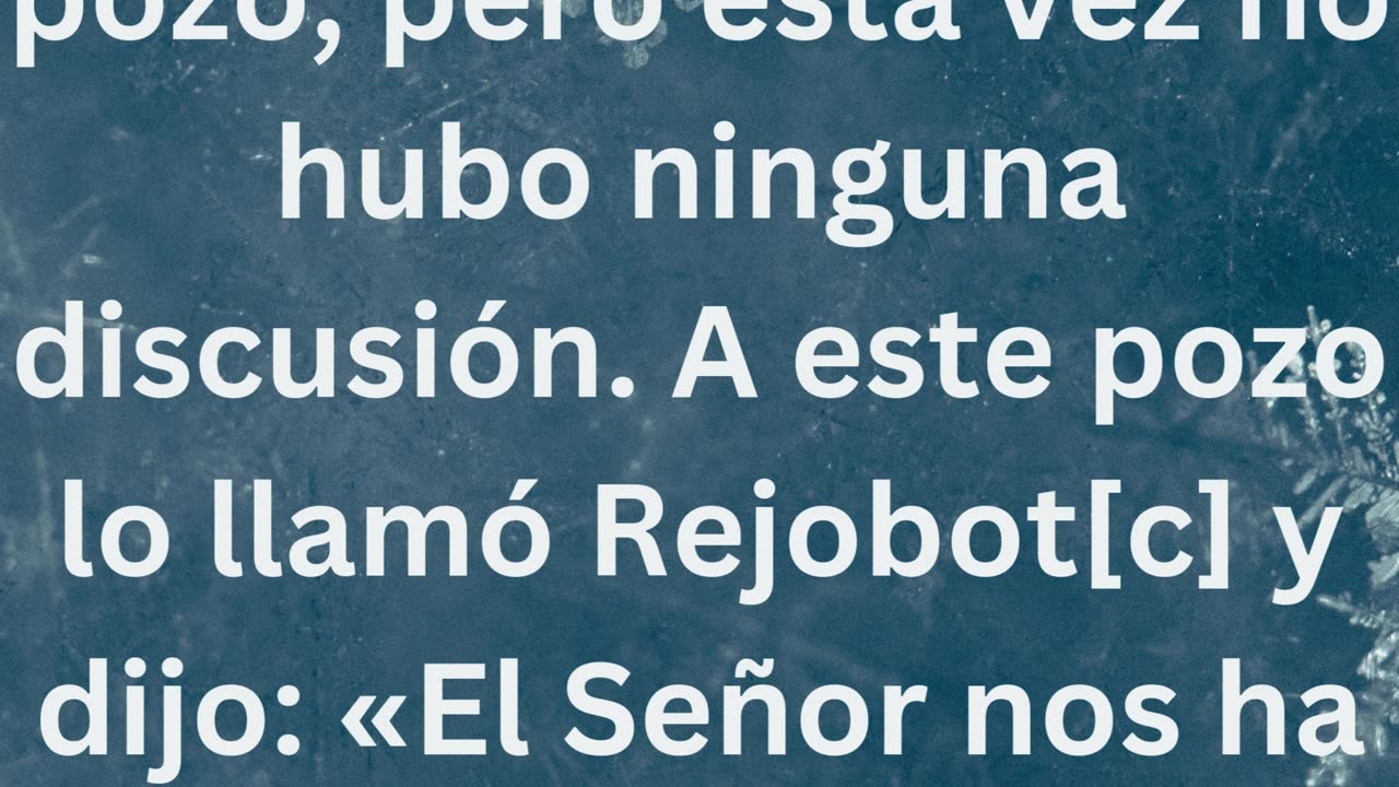 "Rehobot: Un Espacio de Paz y Abundancia"Genesis 26:22