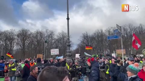 German Farmers chant "WE ARE THE PEOPLE"