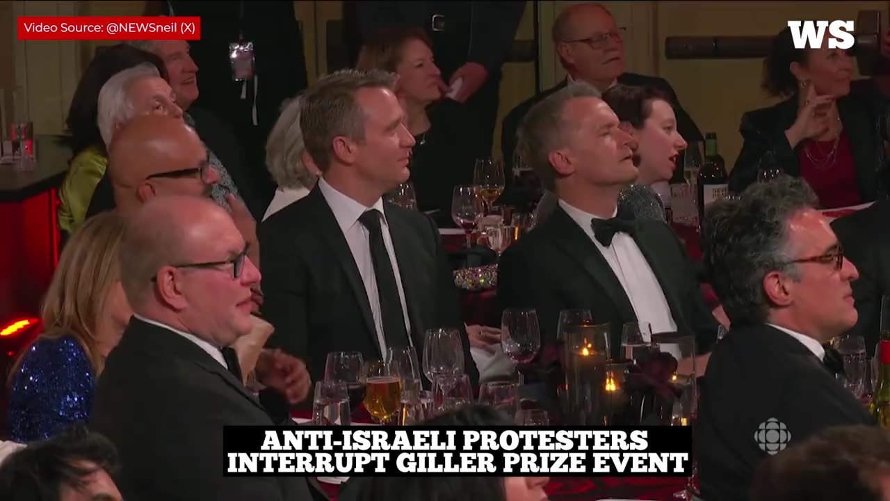 Anti-Israeli Protesters Storm The Giller Prize Event: