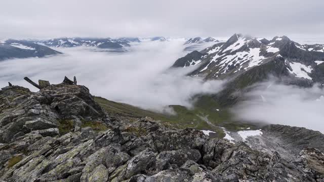 flowing inversion over the valley