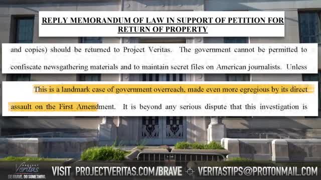 Attorney Excoriates DOJ Over Leaked FBI Document Categorizing Veritas as News Media.mp4