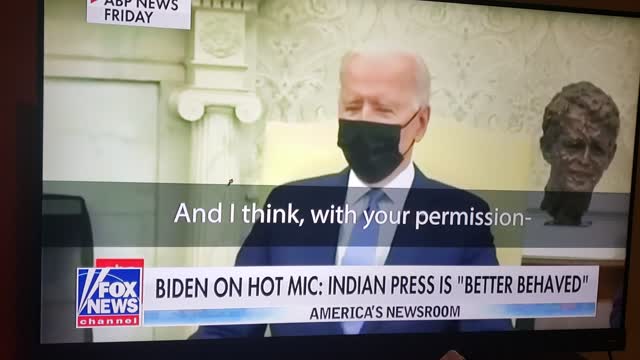 Biden Tells PM India's Modi Not To Answer Questions Hot Mic/Video