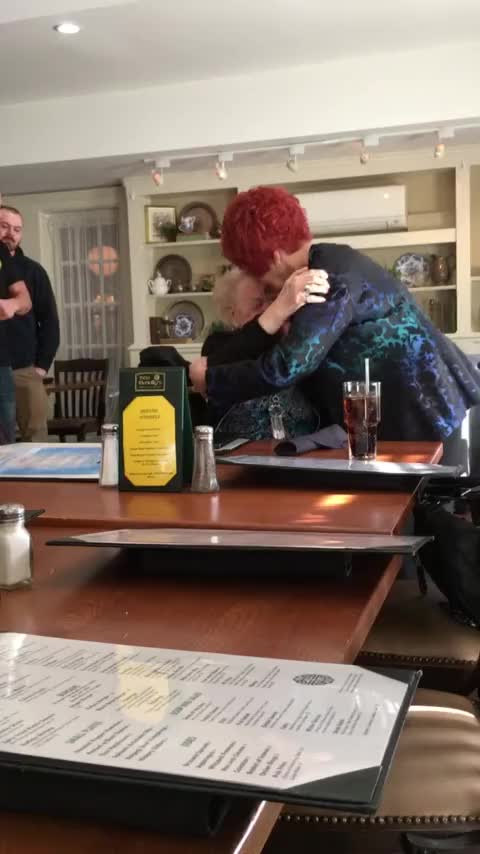 90 years old Grandma Tears Of Joy seeing her best friend