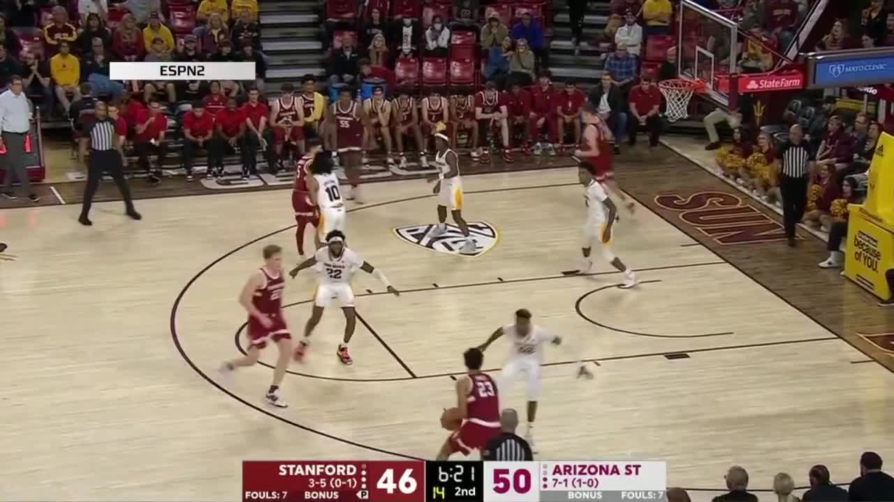 Stanford vs. Arizona State | Game Highlights | Men's College Basketball | 2022-23 Season