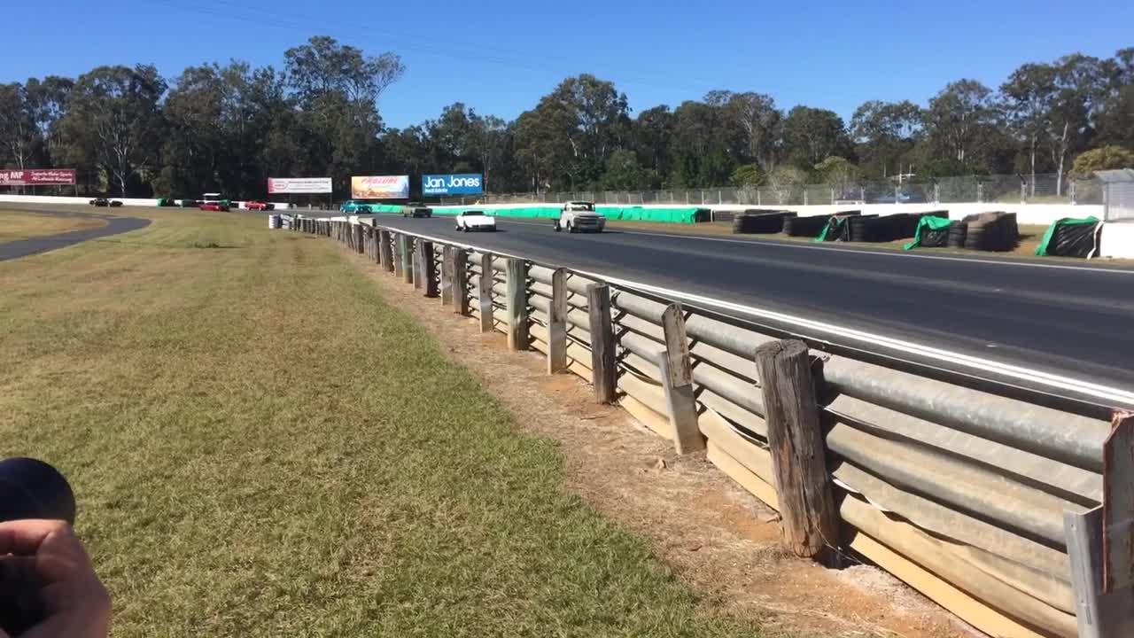 Nasty Crash on Racetrack