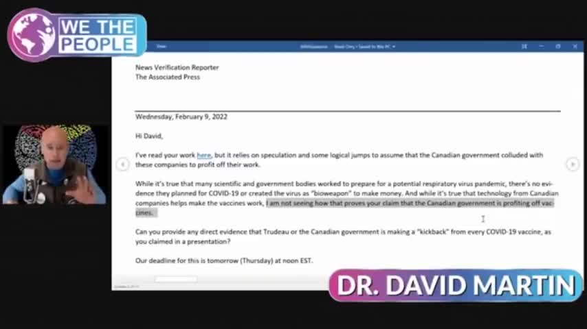 Dr David Martin’s Urgent Canadian Trucker Update & Trudeau’s Conflict Of interest, Lawsuits