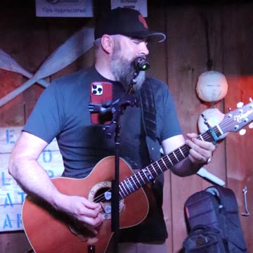 Brad Emanuel sings Nate Smith's song Whiskey On You at Clear Water Harbor