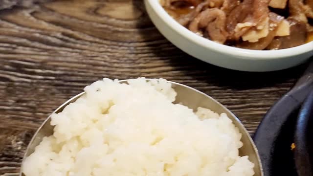 Korean traditional soybean paste soup!