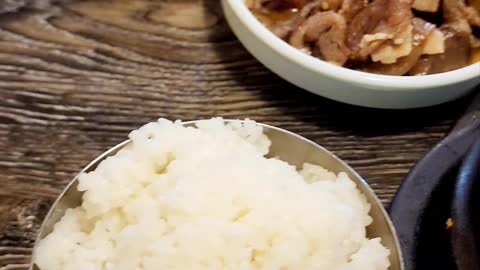 Korean traditional soybean paste soup!