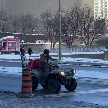 ATV delivering gas in Ottawa
