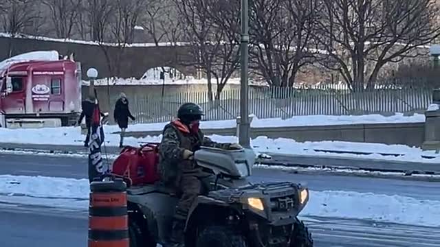 ATV delivering gas in Ottawa