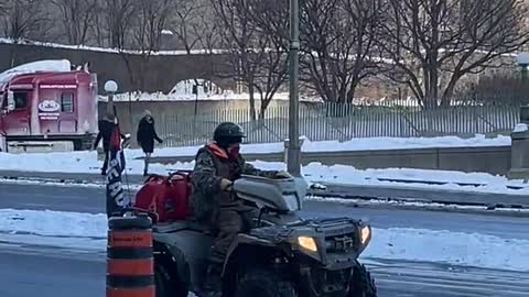 ATV delivering gas in Ottawa