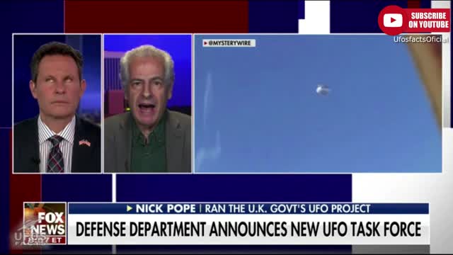 UK Ministry of Defence UFO expert Nick Pope comments on the Pentagon's UFO task force