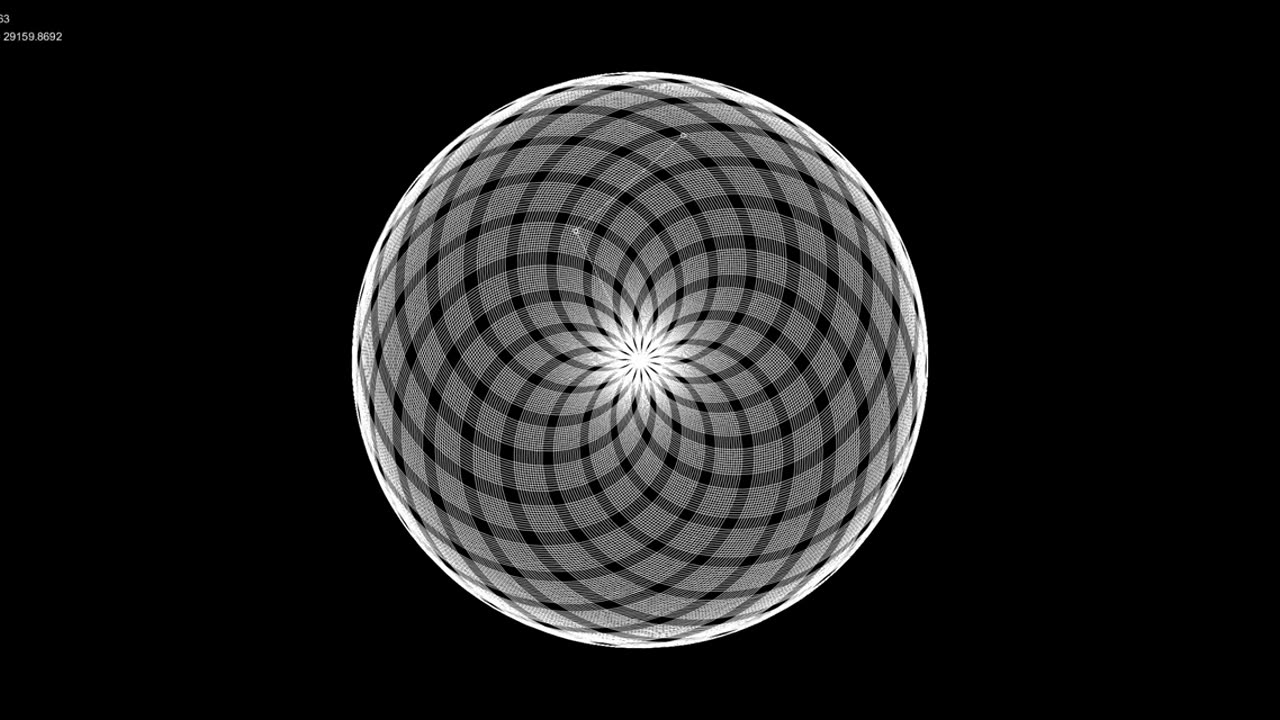 Watch π (Pi) painting _The area of a Circle_ ENDLESSLY - 1440p