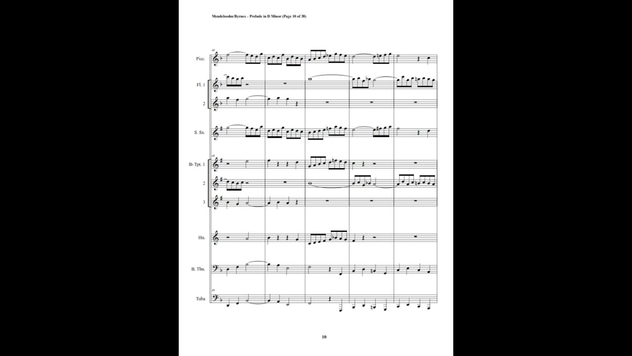 Felix Mendelssohn – Prelude in D Minor, Op. 37 (Metal Orchestra)