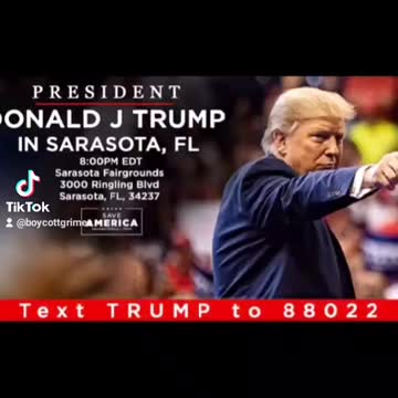 TRUMP RALLY IN FL TONIGHT