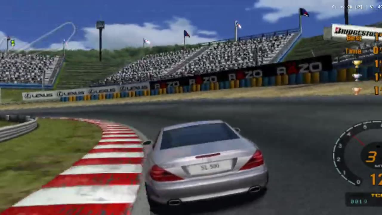 Gran Turismo Concept 2002 - Course License 1 Gameplay(AetherSX2 HD)