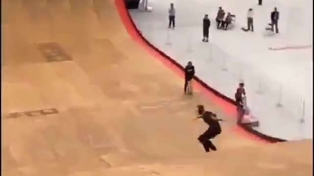 Crazy Skateboarding Stunt