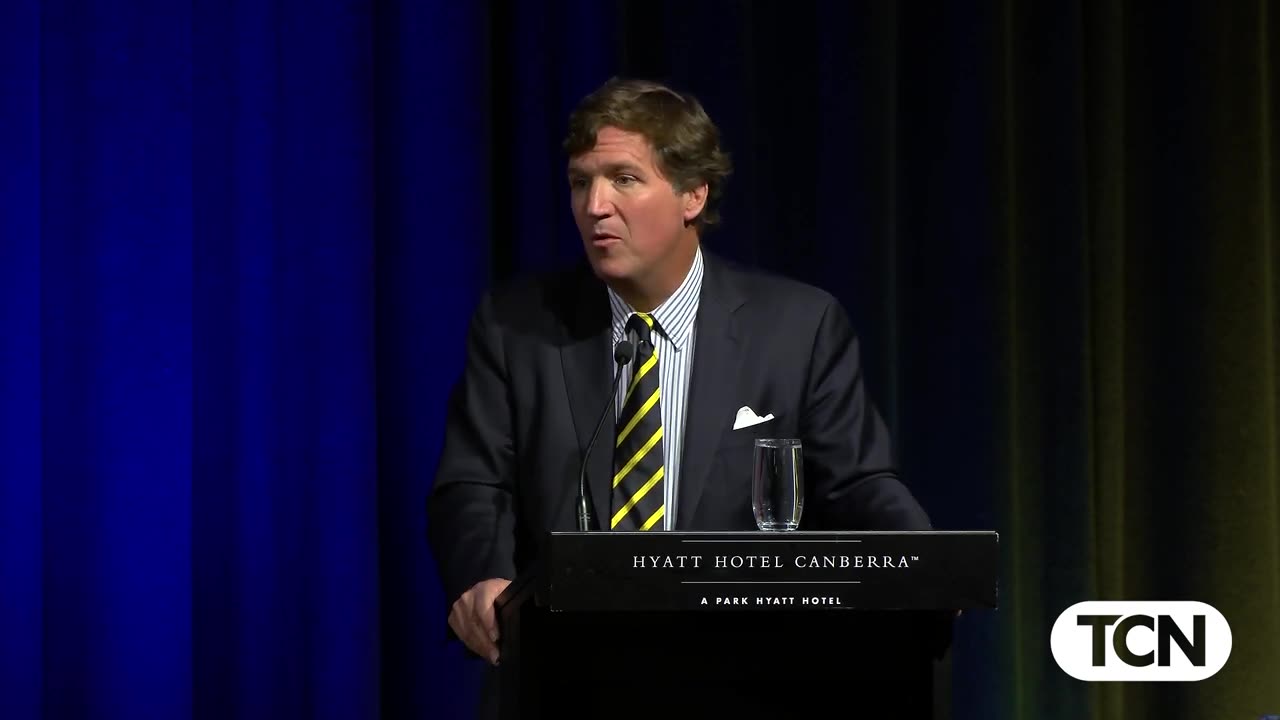 Tucker Carlson speech from Canberra