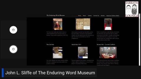 Sabbath Lounge Interviews John Sliffe of Enduring Word Museum | Traveling Gutenberg Press Tour.