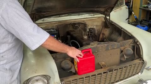 This 1955 Chevy has been parked for 40 years Can we get it started