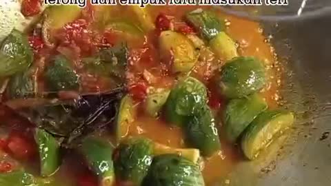 Delicious Eggplant Balado Recipe Mixed with Anchovy