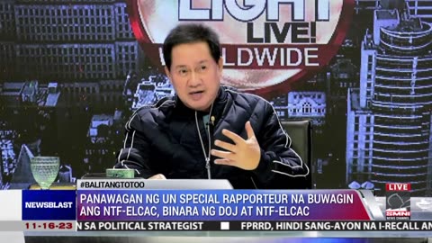 Panawagan ng UN special rapporteur na buwagin ang NTF-ELCAC, binara ng justice department