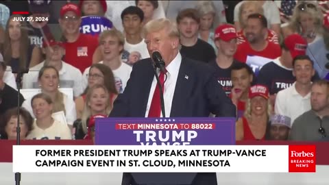 VIRAL MOMENT- Crowd Explodes Into Cheers As Trump Does Brutal Impression Of Biden Walking Off Stage