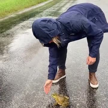 courtney catch frog in the street.mp4