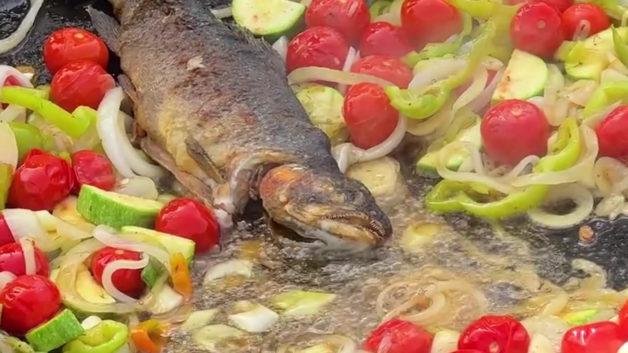 I Caught A Lot Of Trout In A Mountain River! Cooking Fish in the Wilderness