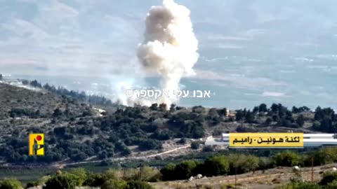 Hezbollah publishes footage of the launch of a Burkan missile