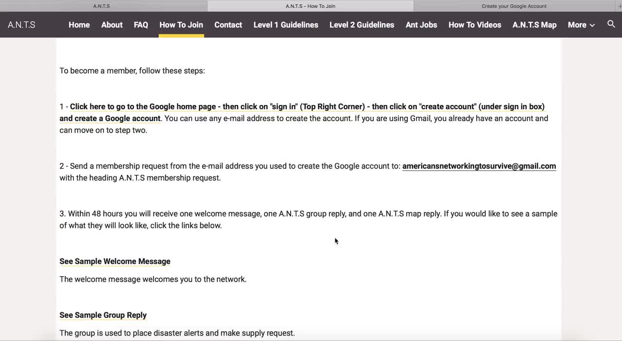 This Video Shows You How To Join A.N.T.S