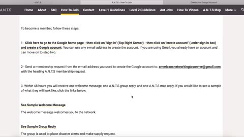 This Video Shows You How To Join A.N.T.S