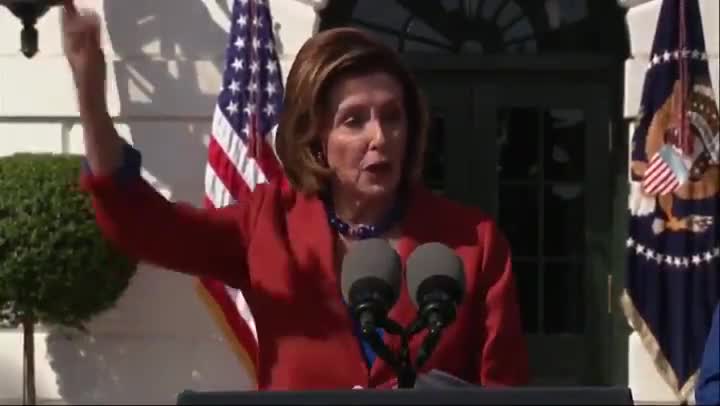 Pelosi Begs Crowd To Clap For Biden