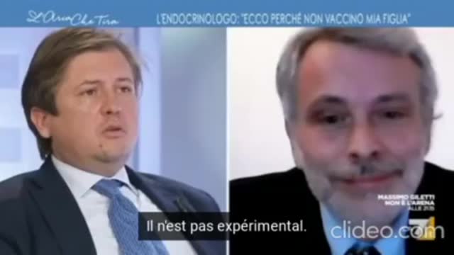 Giovanni Frajese montre les mensonges de son confrère en direct Plandémie Covid 19 Coronavirus