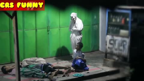 Ghost Prank 😂😂😂 He Almost Got A Heartattack!!