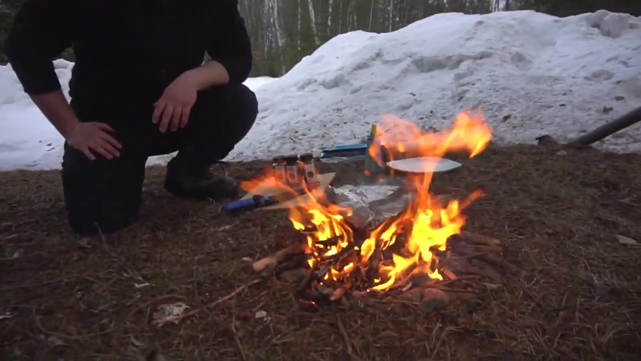 Extreme winter camping