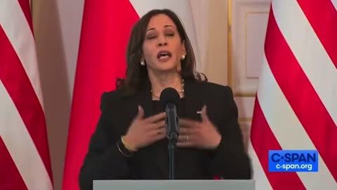 Kamala Harris screwing up basic speech lines in Poland 3-10-2022