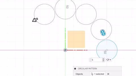 Fusion360: Partial Circular Pattern