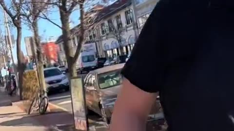 This low IQ activist tore down Greek flags because she has no idea what the