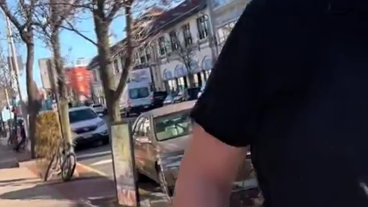 This low IQ activist tore down Greek flags because she has no idea what the