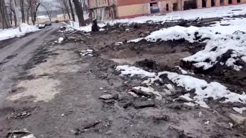 Russian strikes on Kharkiv leave buildings in ruins