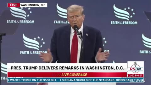 WATCH: Trump Sounds Off On Biden For “Persecuting” Christians