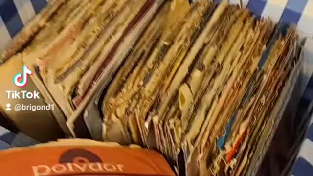 45 vinyl record collection given to mi