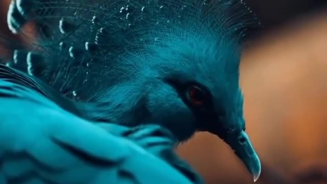 The Victoria Crowned Pigeon looking majestic.