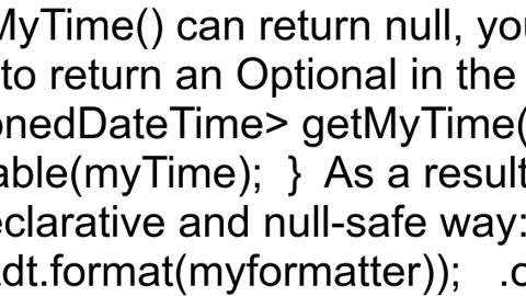 Java Optionals not null and method OR default value