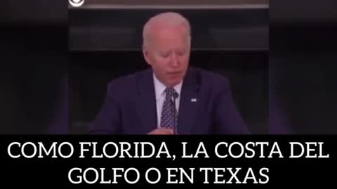 Joe Biden dice que es importante estar ca**nado para cuando lleguen los huracanes.