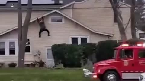 He made this ornament for Christmas and the neighbors thought it was real and called the police