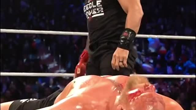 Roman Rain Attack on Brock lesnor in wwe